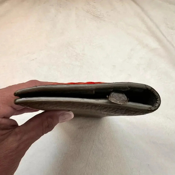 Bottega Veneta Multicolor Intrecciato Leather Bifold Long Slim Wallet B00090640Q - Picture 7 of 16